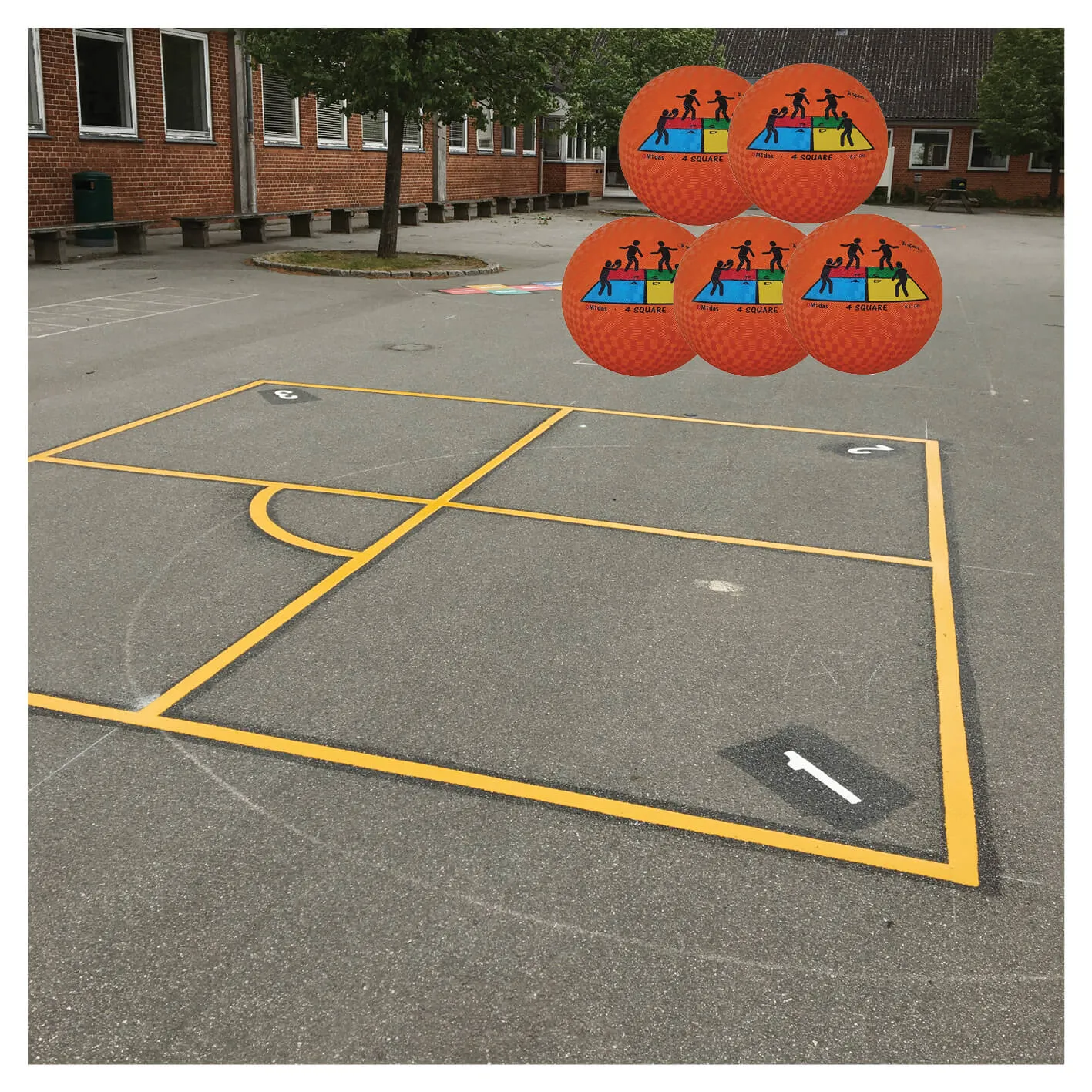 Squareball bane i termoplast