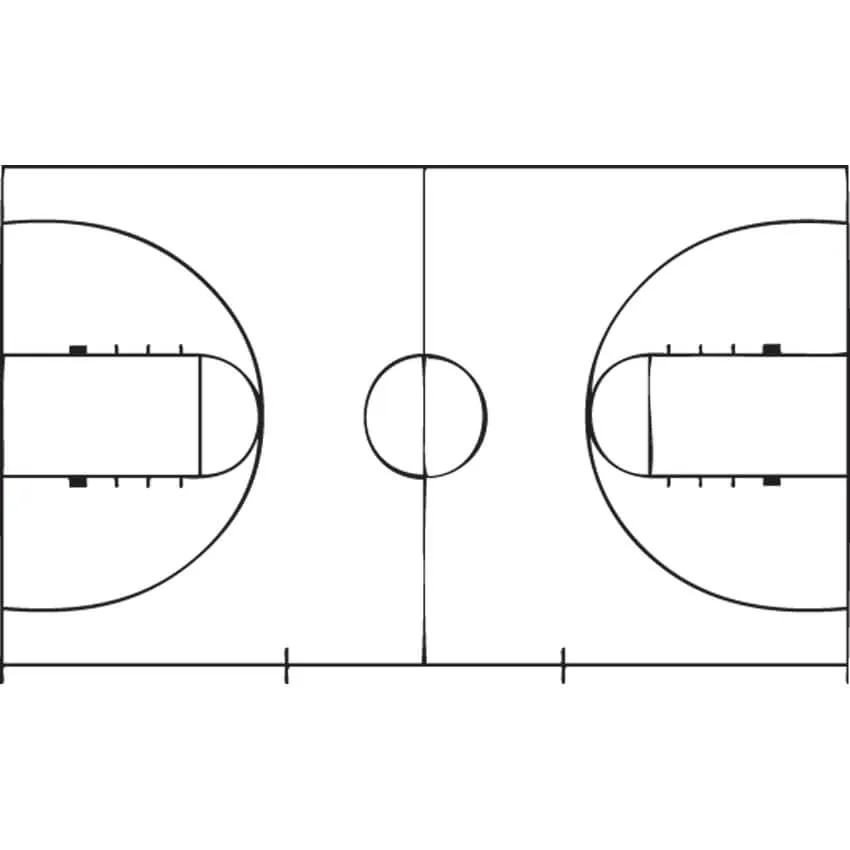 Opstregning med termoplast - Basketballbane