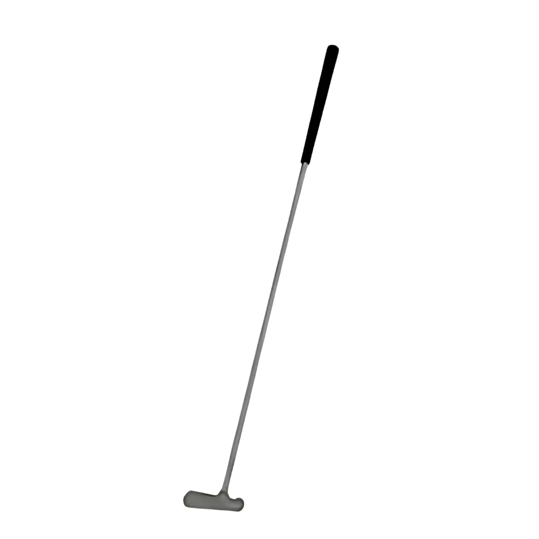 Minigolfkølle i stål med gummihåndtag