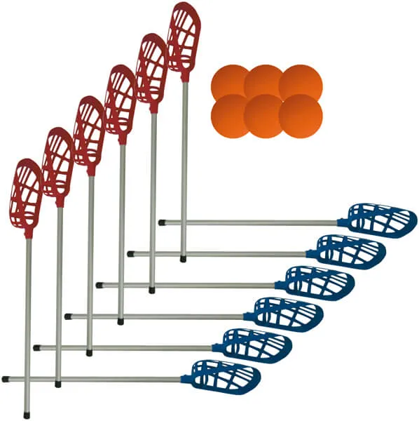 Intercross-Sæt 12 stave og 6 bolde