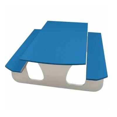 Væghængt klapbord med bænke Væghængt klapbord med bænke