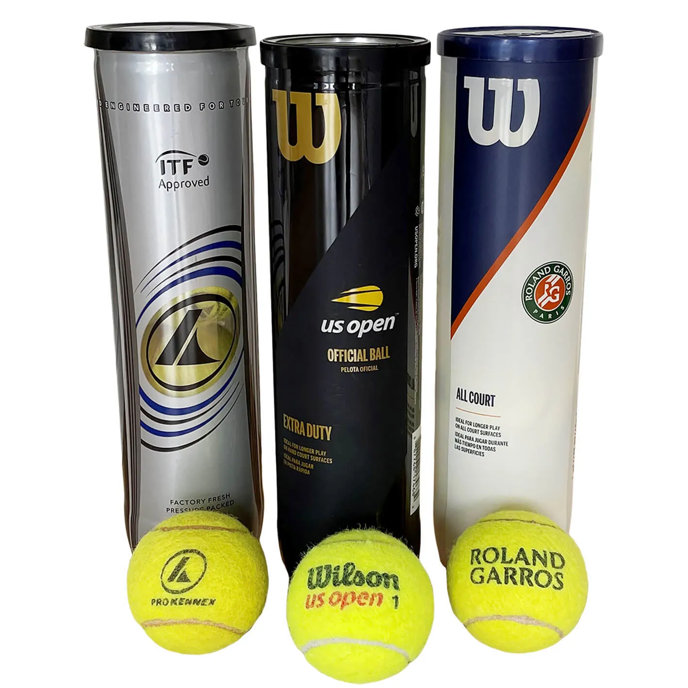 Brugte ITF tennisbolde - 4 stk.