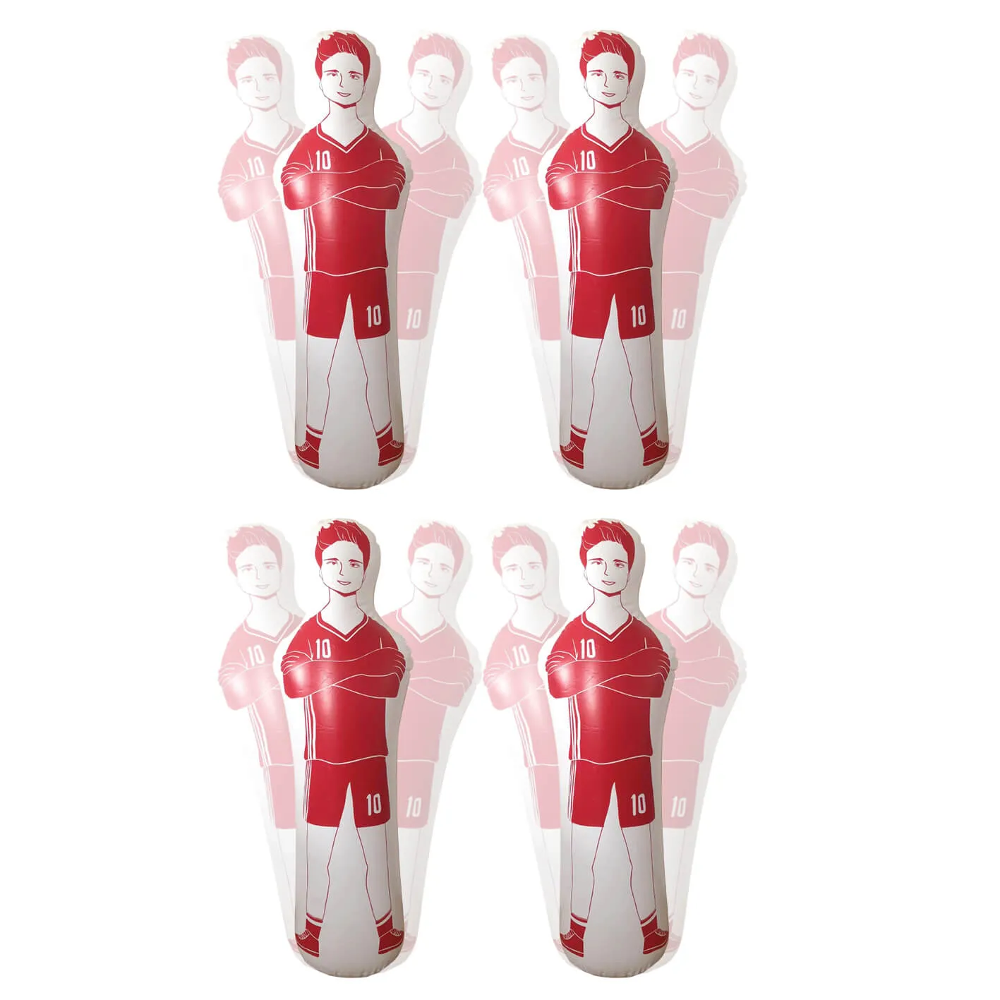 Oppustelig frisparksfigur pakke - 4 stk.
