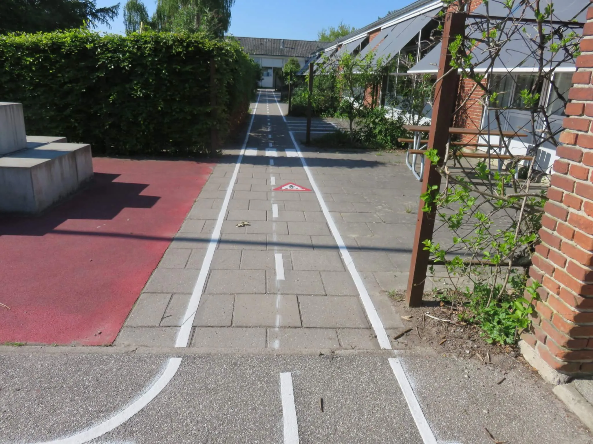 Cykelbane til opstregning på asfalt Cykelbane til opstregning på asfalt