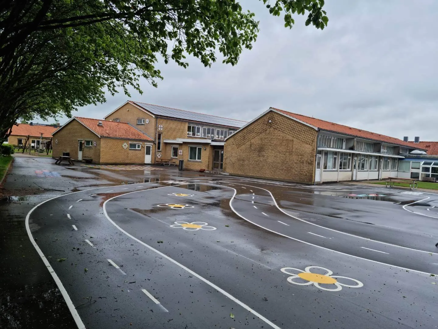 Cykelbane til opstregning på asfalt Cykelbane til opstregning på asfalt