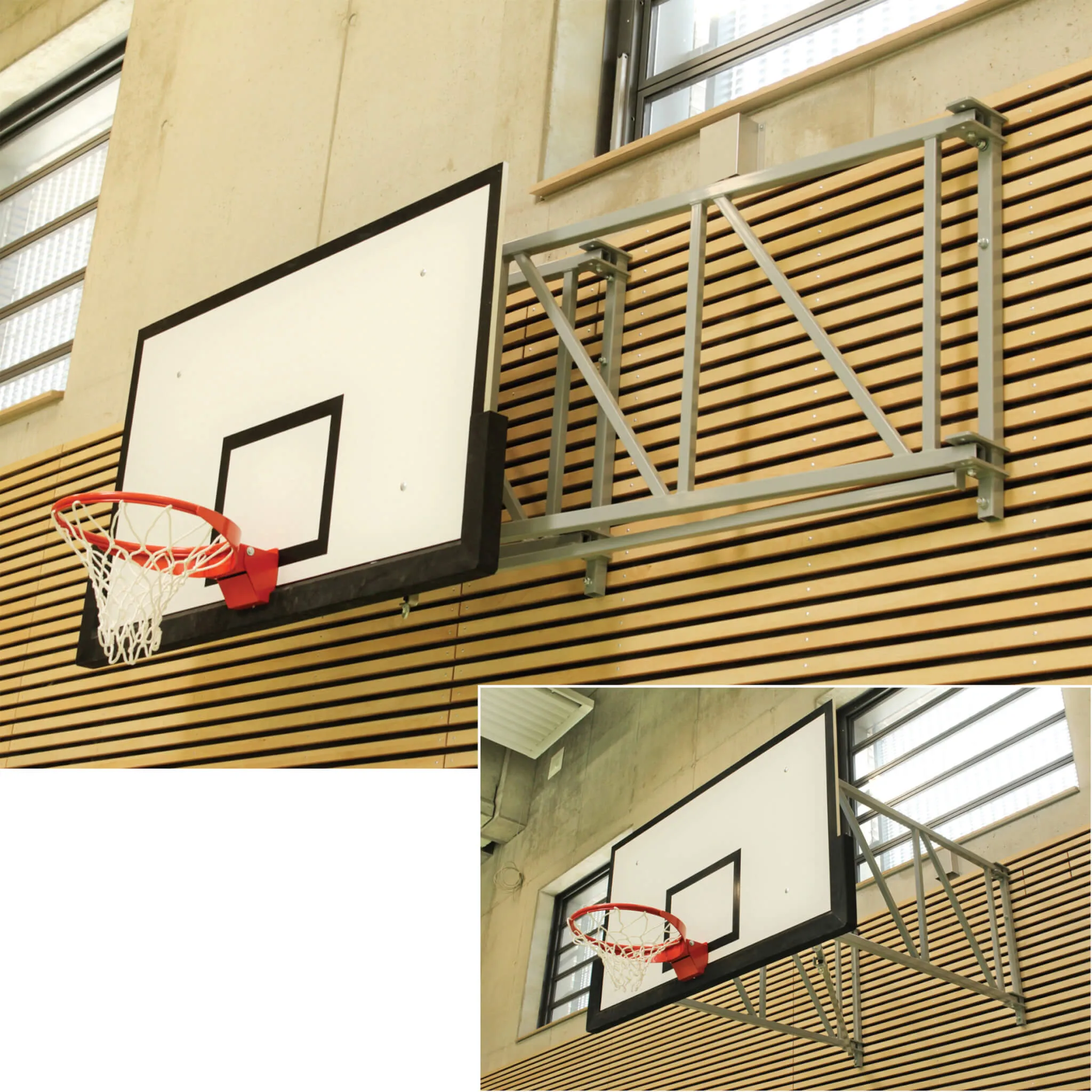 Basketball overheng med sidelengs sving