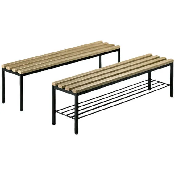 Frittstående omkledningsbenk med skohylle L: 100 cm