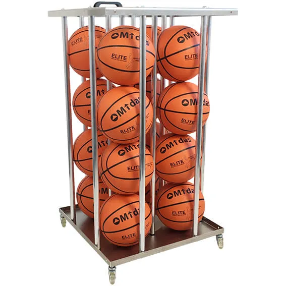 Midas Elite basketballpakke med ballvogn 16 baller