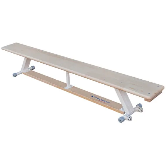 Gymbenk med transporthjul - 2 meter