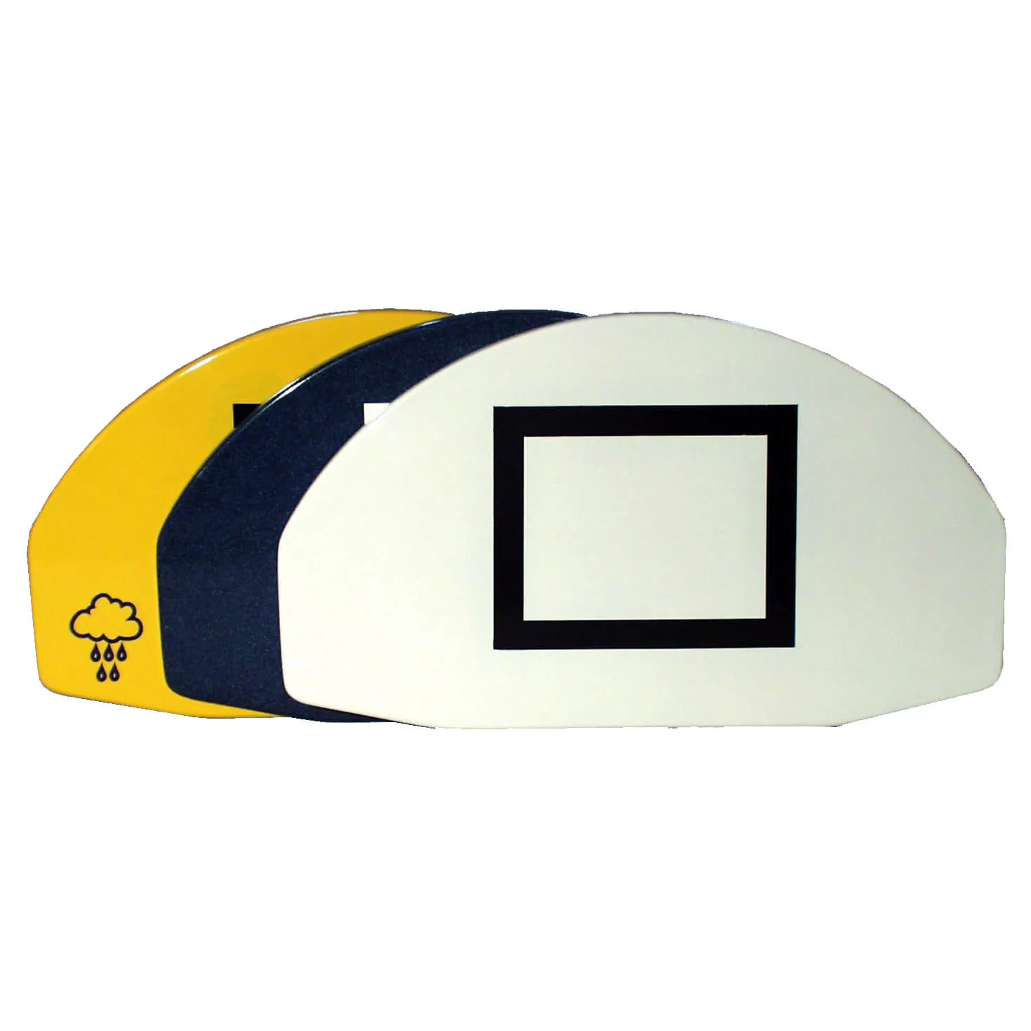 Basketballplate i glassfiber 101x77cm
