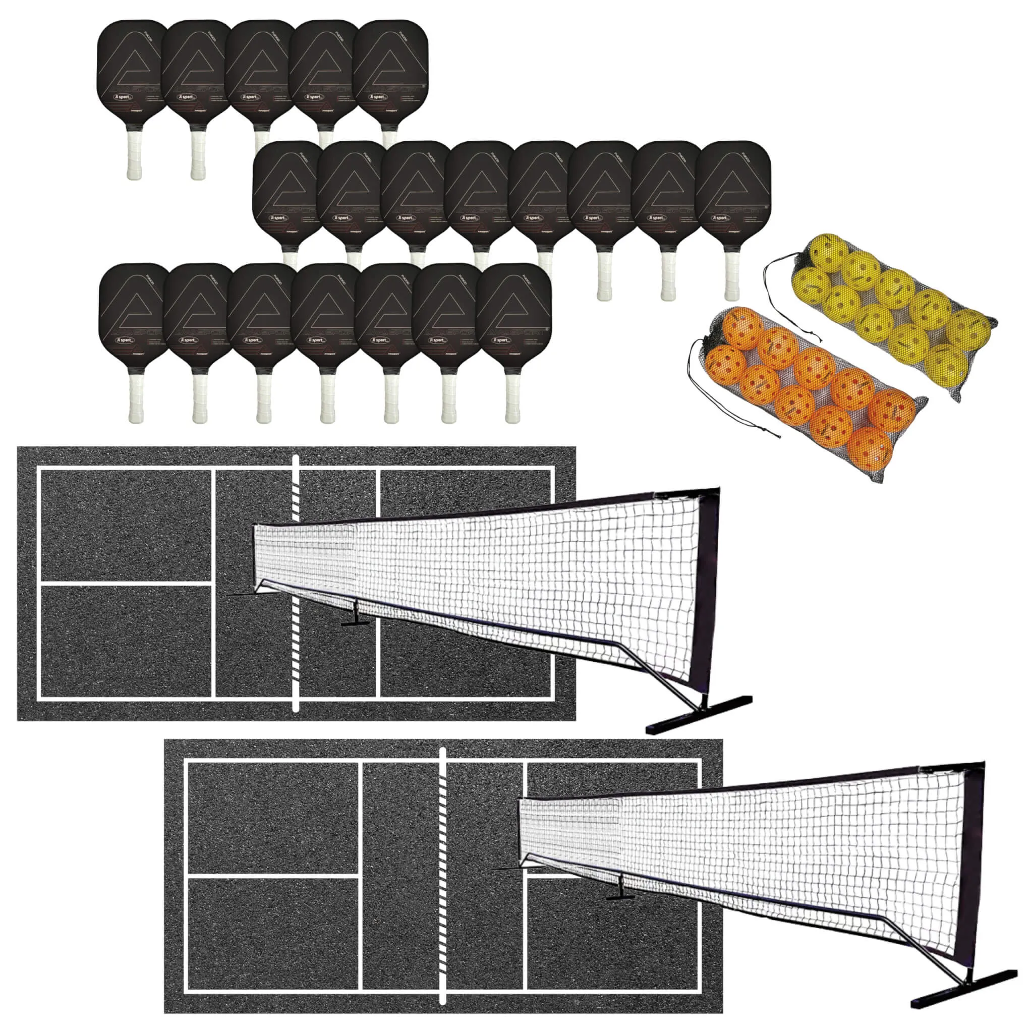 De luxe Pickleball skolegårdspakke