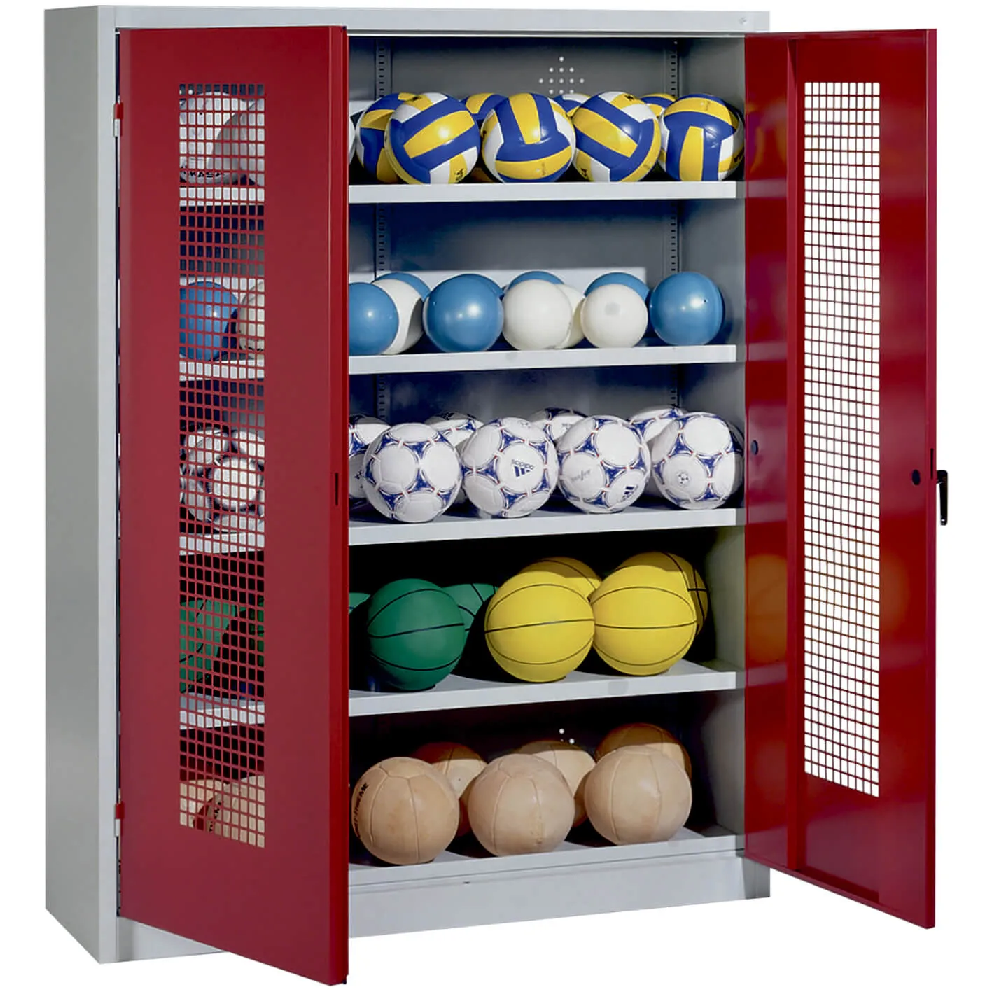 XL ball og rekvisittskap