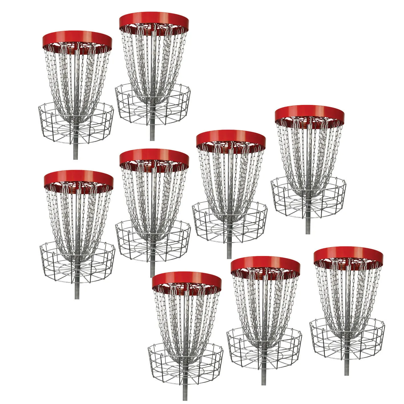 Discgolf PDGA mästerskapspaket – 18 korgar