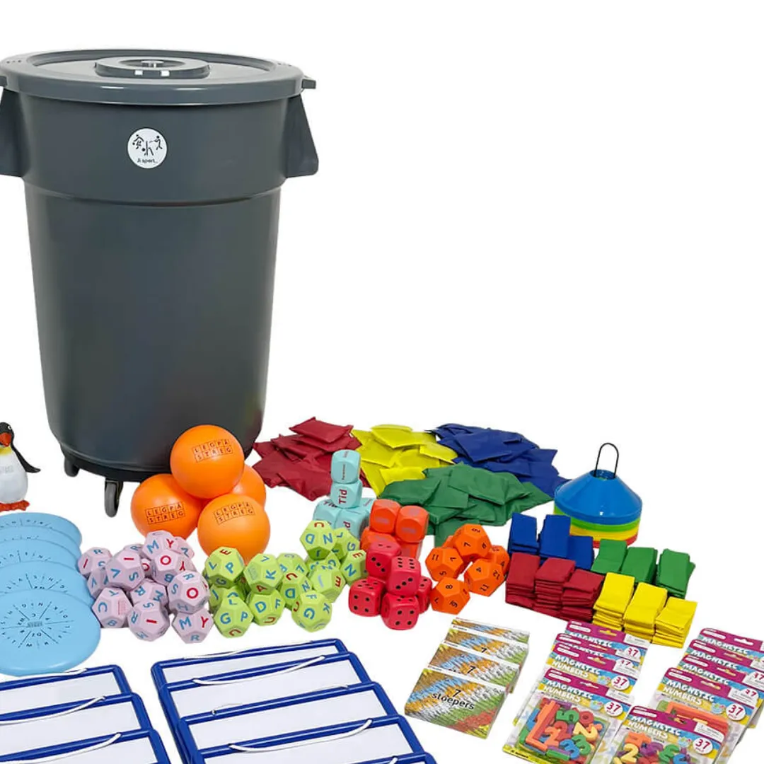 Lek på strek XL paket med förvaringsvagn