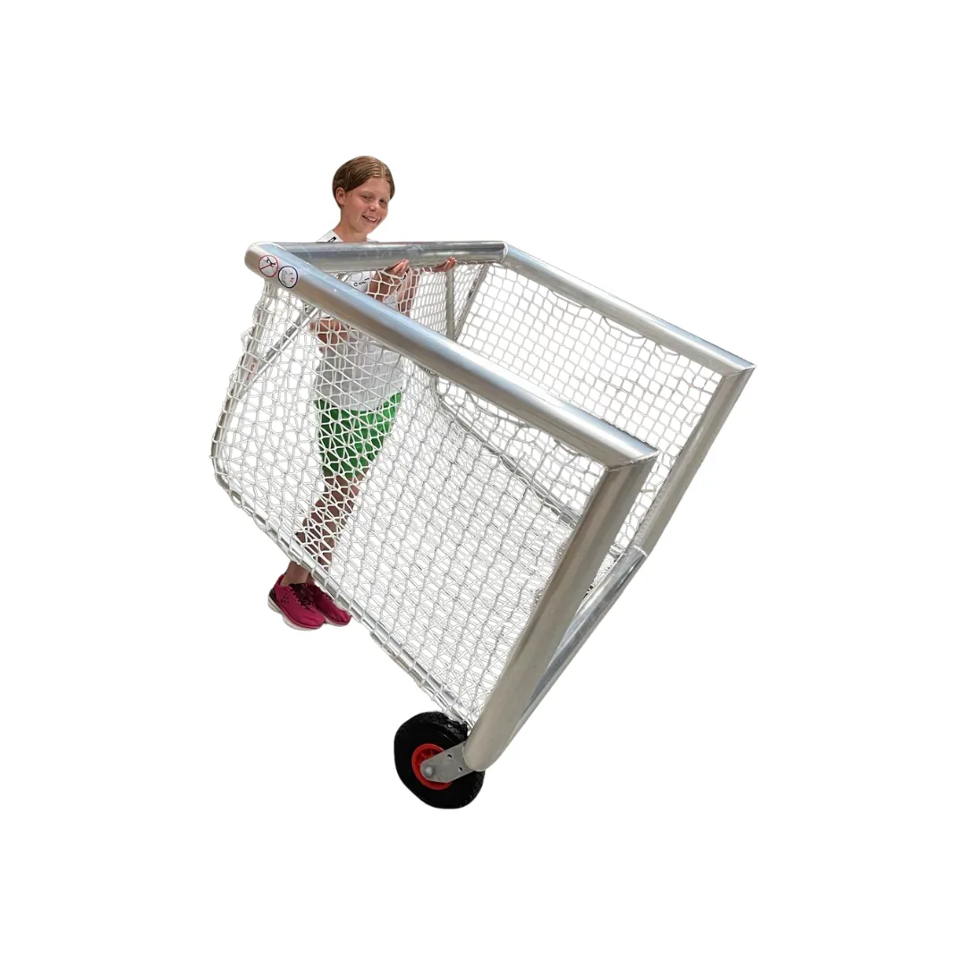 Helsvetsad minifotbollsmål med hjulpaket