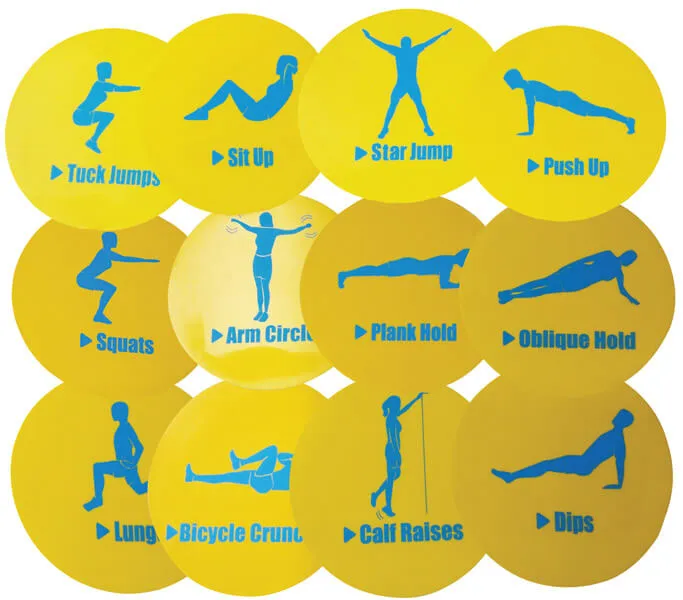 Fitness- och övningsbrickor