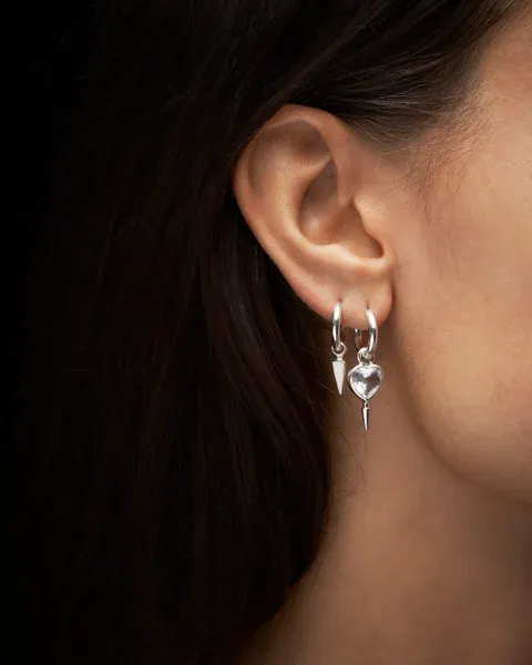 Maria Nilsdotter Single Love Faceted Ørering SL-01-EAB-52