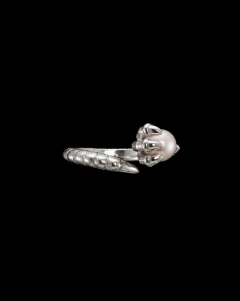 Maria Nilsdotter Claw Pearl Ring CP-06-RIB-30