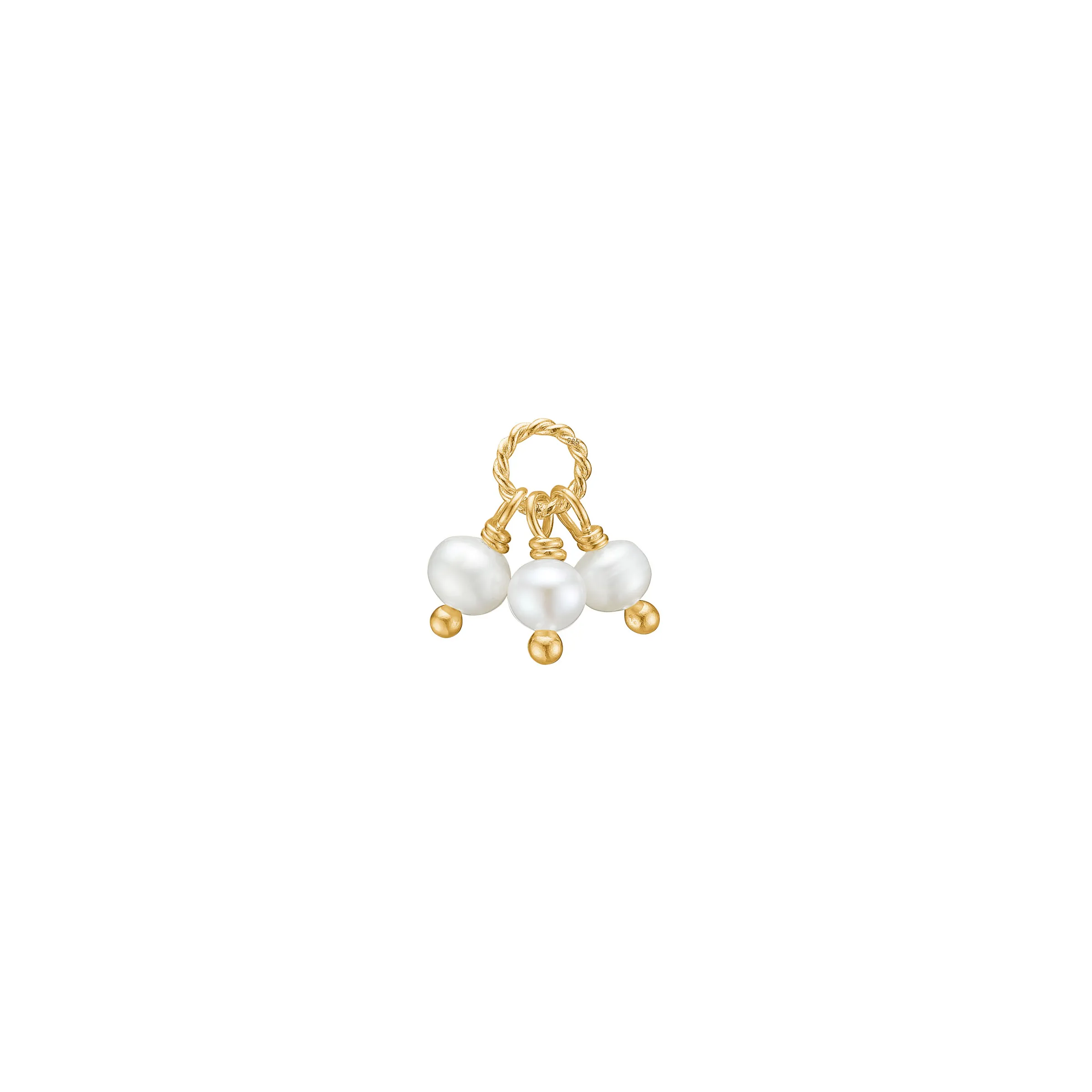 Carré Charm Sølv Forgyldt FLH 4340 BI 1pc.