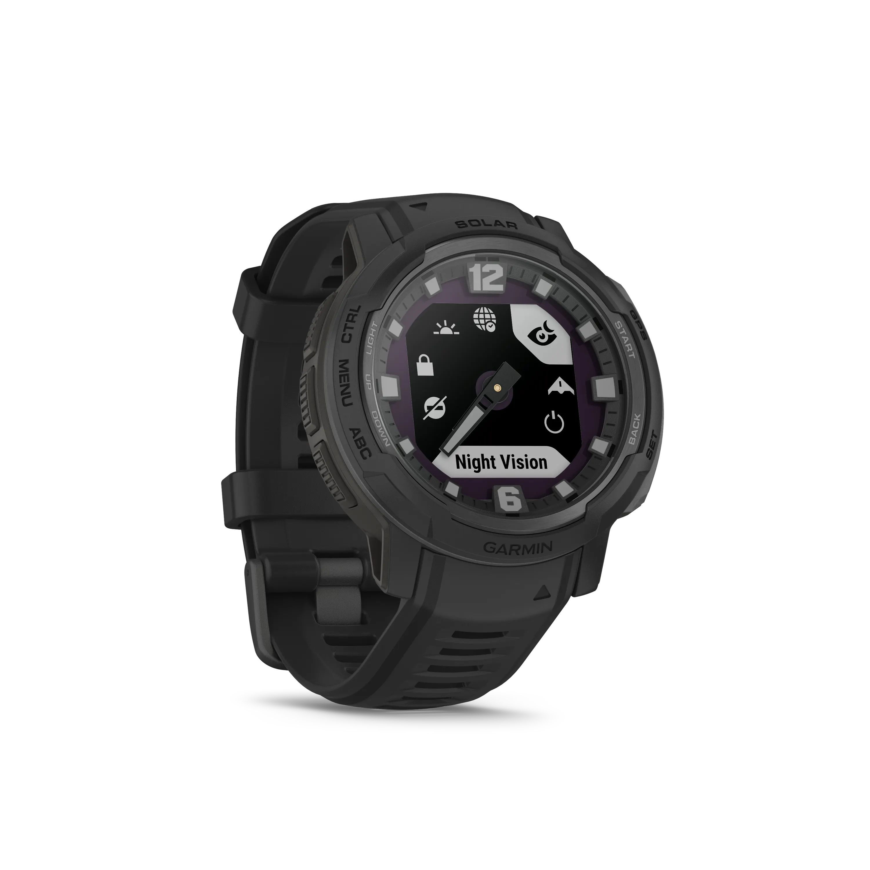 Garmin Instinct Crossover Solar, Tactical Edition, Black, WW 010-02730-00