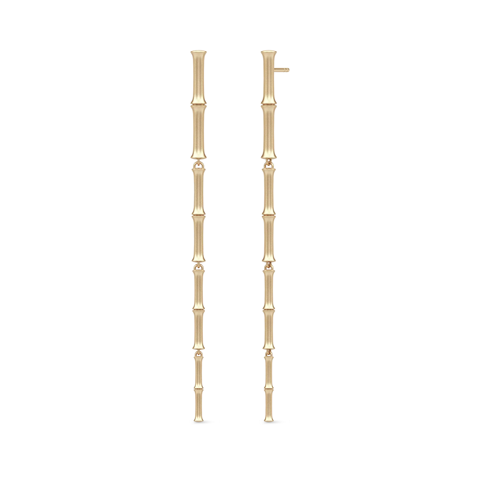 Julie Sandlau Bamboo Dangle Øreringe 14k YG14-ST367