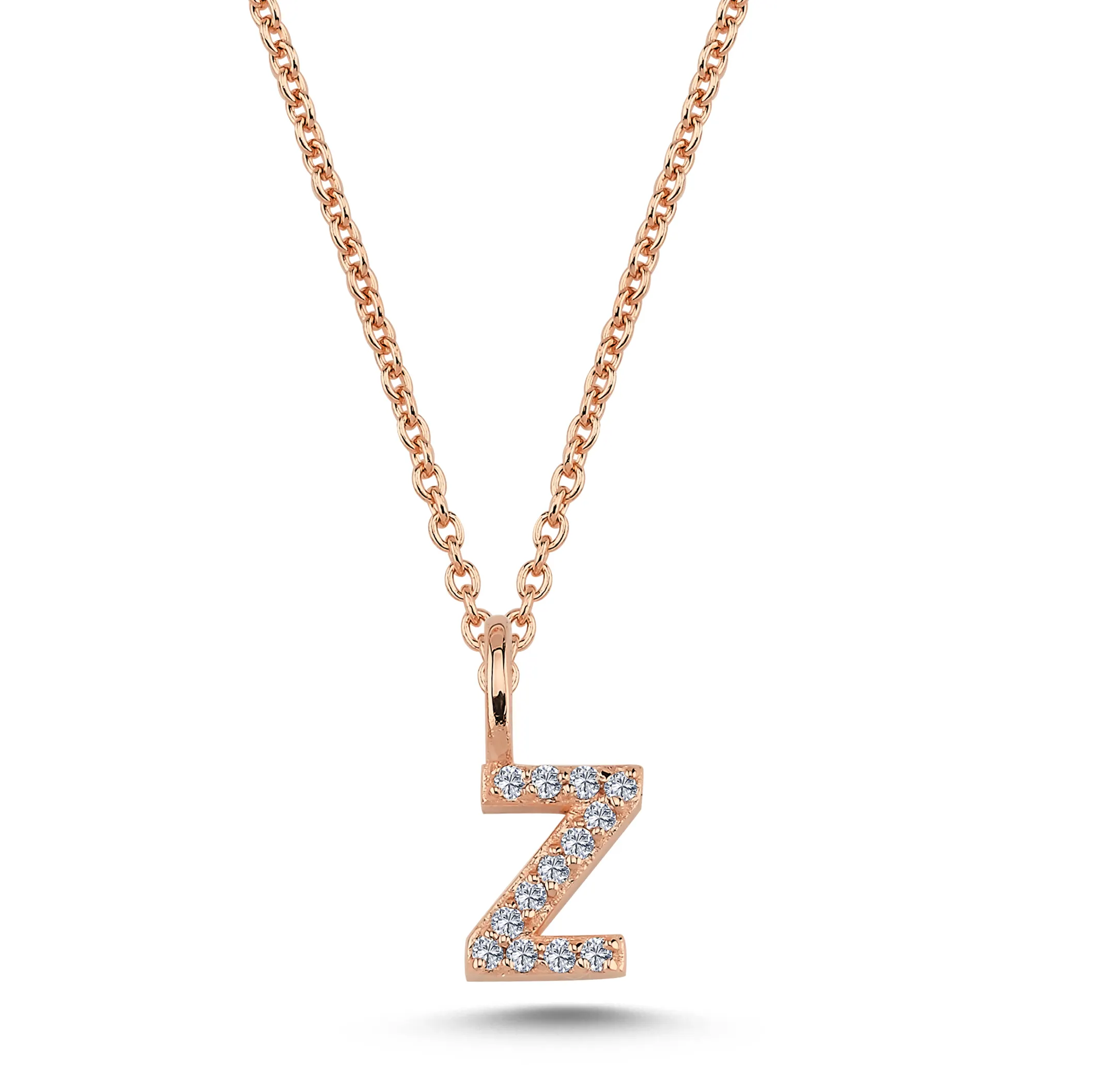 Nuran Bogstav vedhæng &quot;Z&quot; med pavé V2201-Z 0065