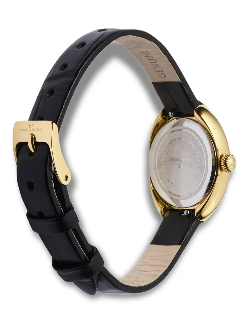 Mockberg Belle Oval Leather Gold MB1414