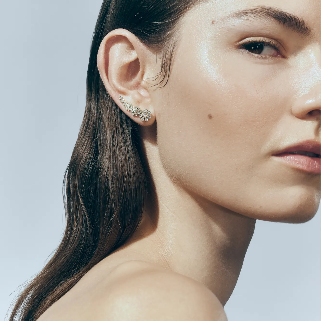 Sophie Bille Brahe Croissant Fleur Ørering Højre EA26_FLO_CROIS3_WH_R