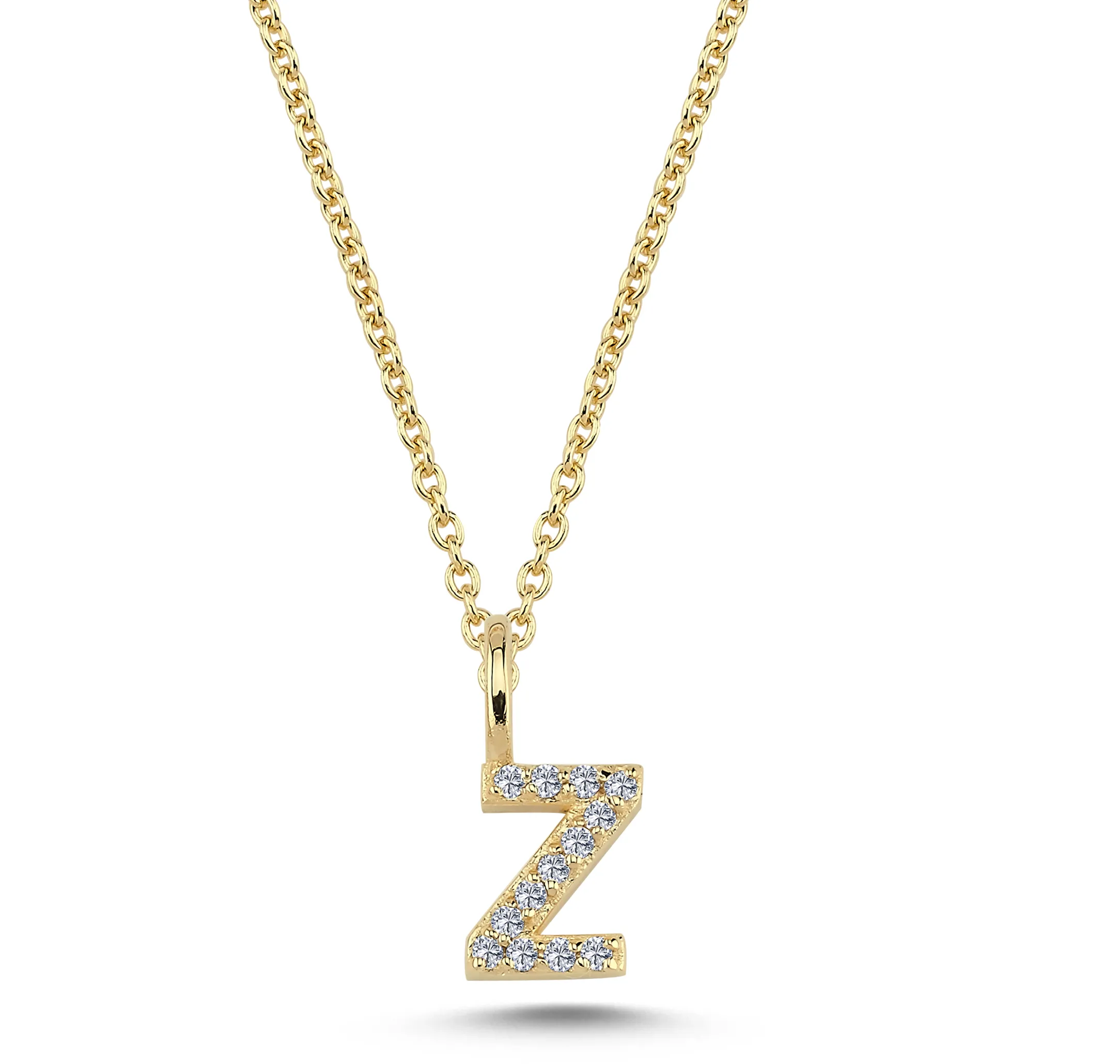 Nuran Bogstav vedhæng &quot;Z&quot; med pavé V2201-Z 0065