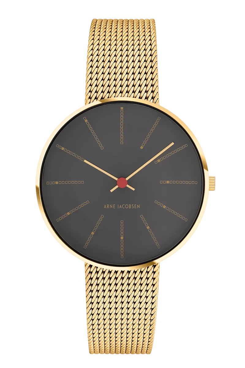 Arne Jacobsen Bankers Porsgrunn Grey 34mm 53109-1609