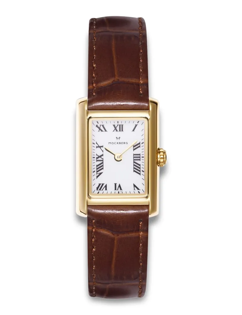 Mockberg Timeless Brown Leather Gold MB0247