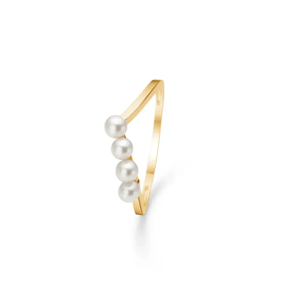 Mads Z 8 kt. Ring med Perle 3343117 