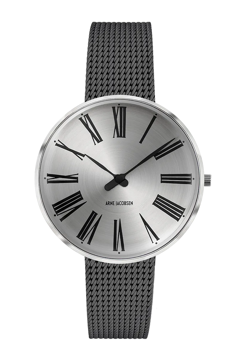 Arne Jacobsen Roman Sunray Silver 34 mm 53309-1612