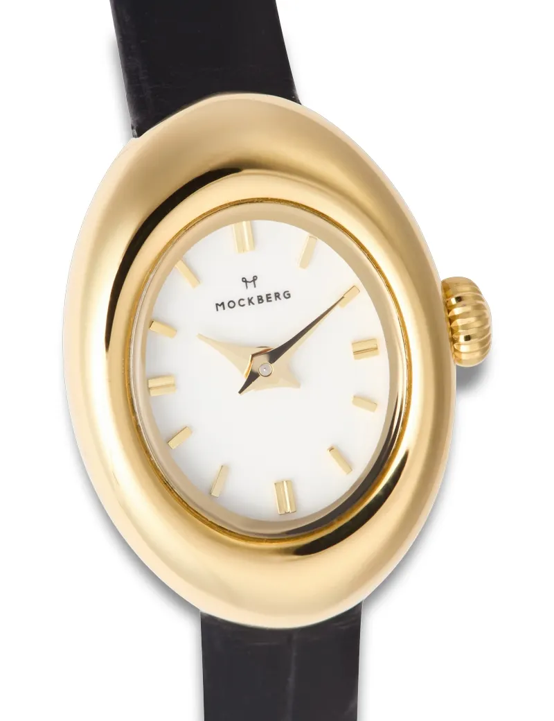 Mockberg Belle Oval Petite Leather Gold MB1412
