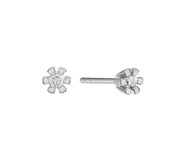 Aagaard ETERNITY Ørestik 8KT HV. 2X0,03CT 88949903-34