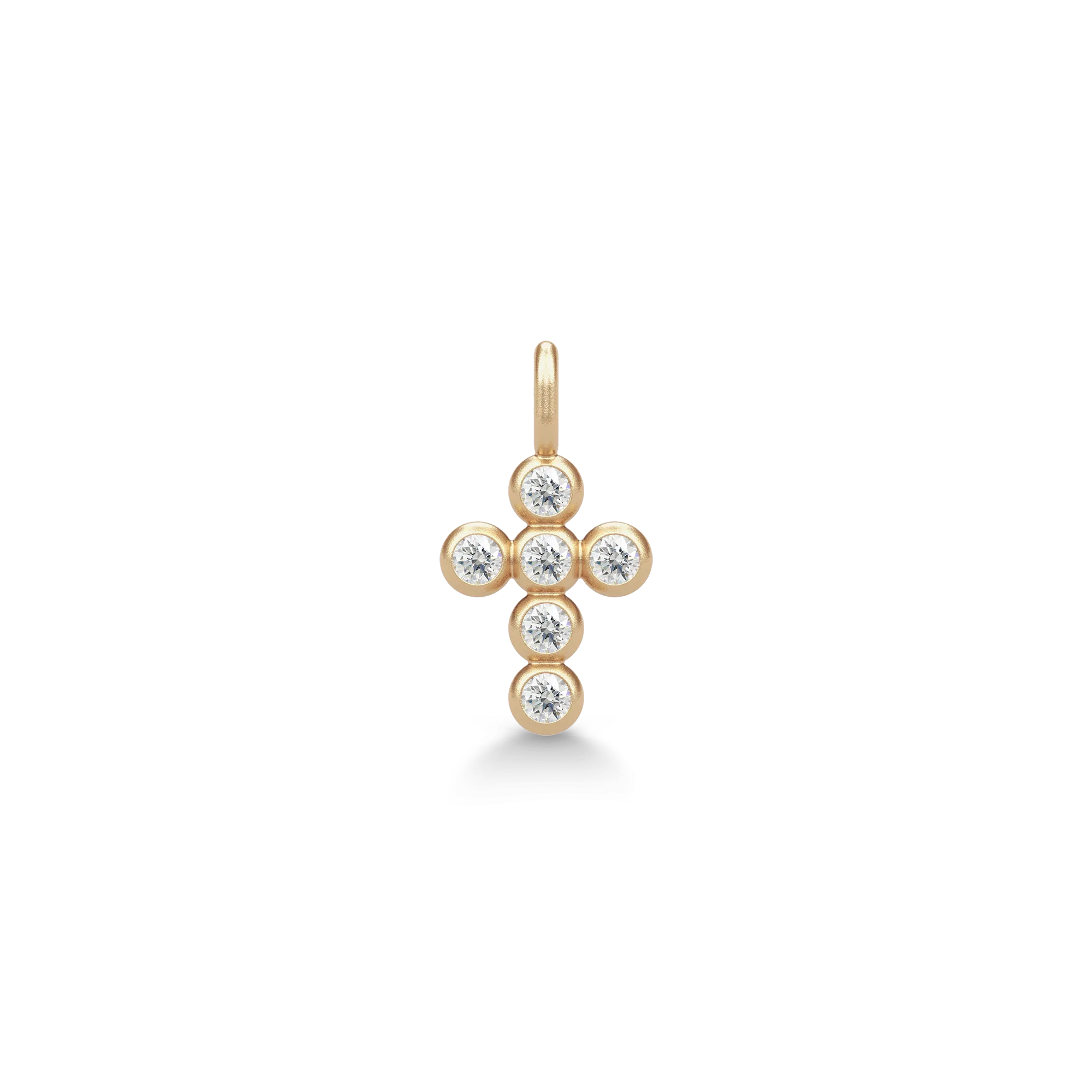 Julie Sandlau Diamond Cross Vedhæng 14k YG14-PD370