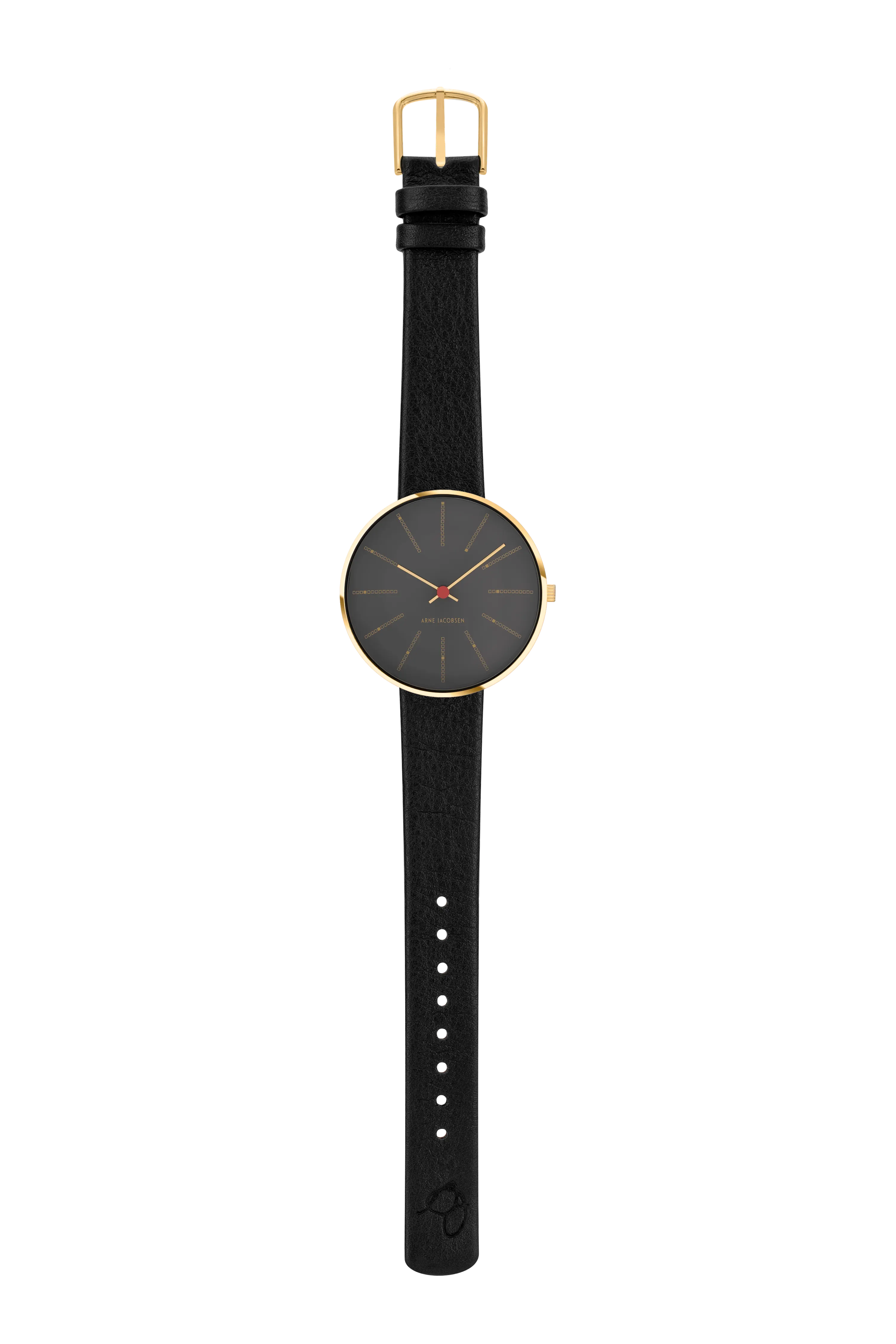 Arne Jacobsen Bankers 34mm Porsgrunn Grey 53109-1601G