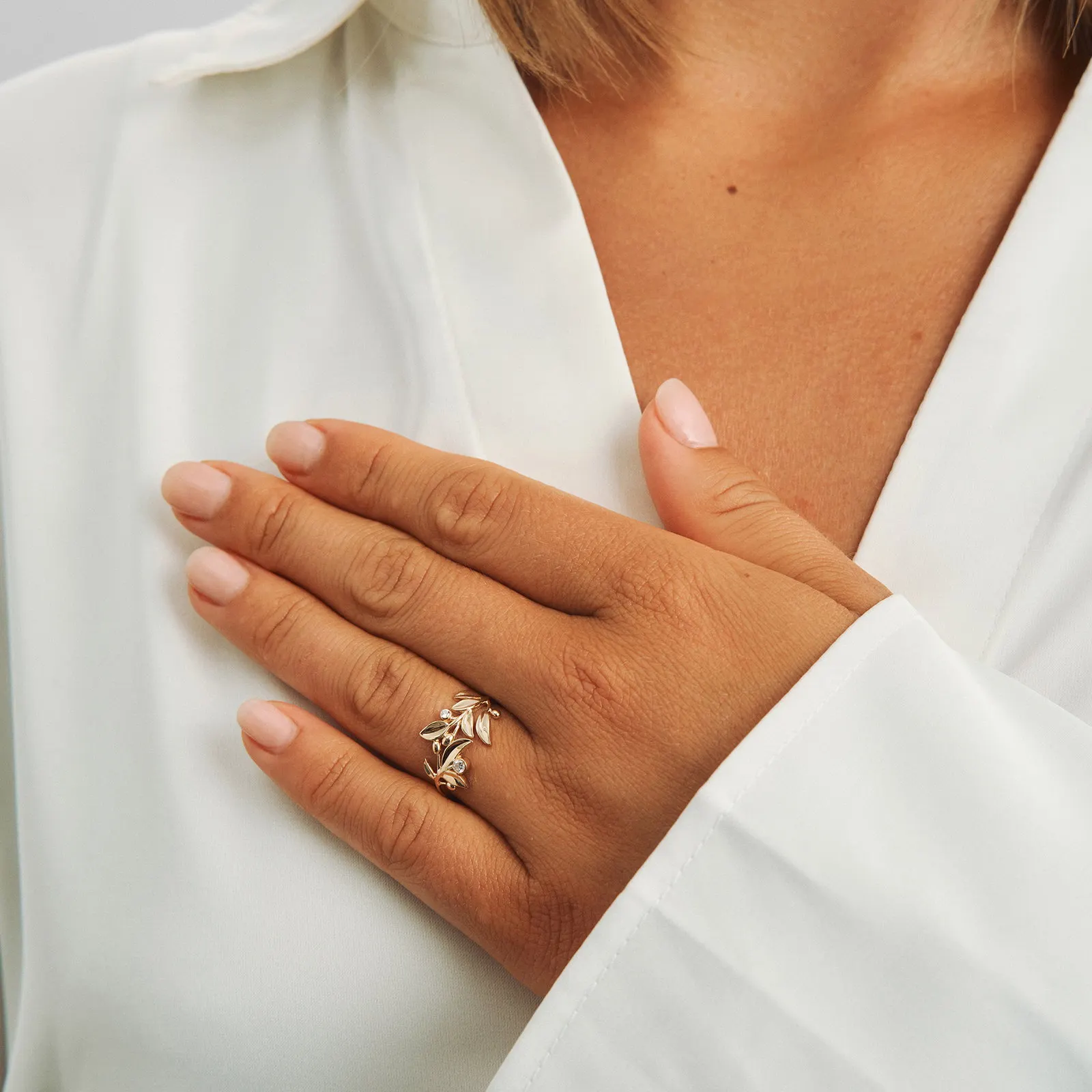 Mads Z Olive Love Ring 1541103