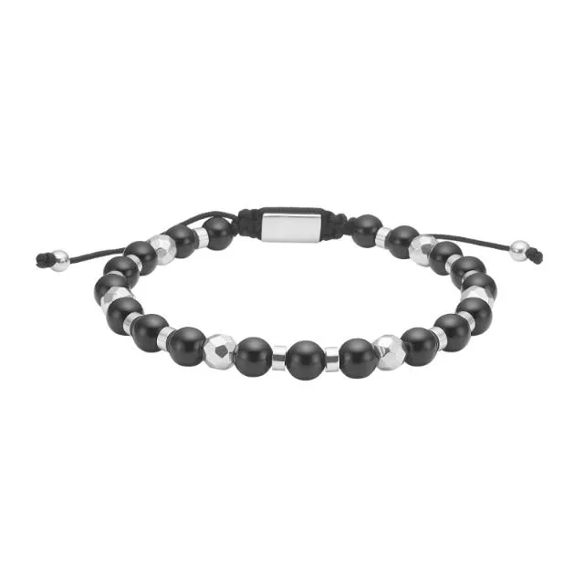 Son of Noa Armbånd Black Agate og Stål 80890492700