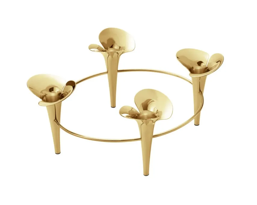 Georg Jensen Bloom Lysestage guld