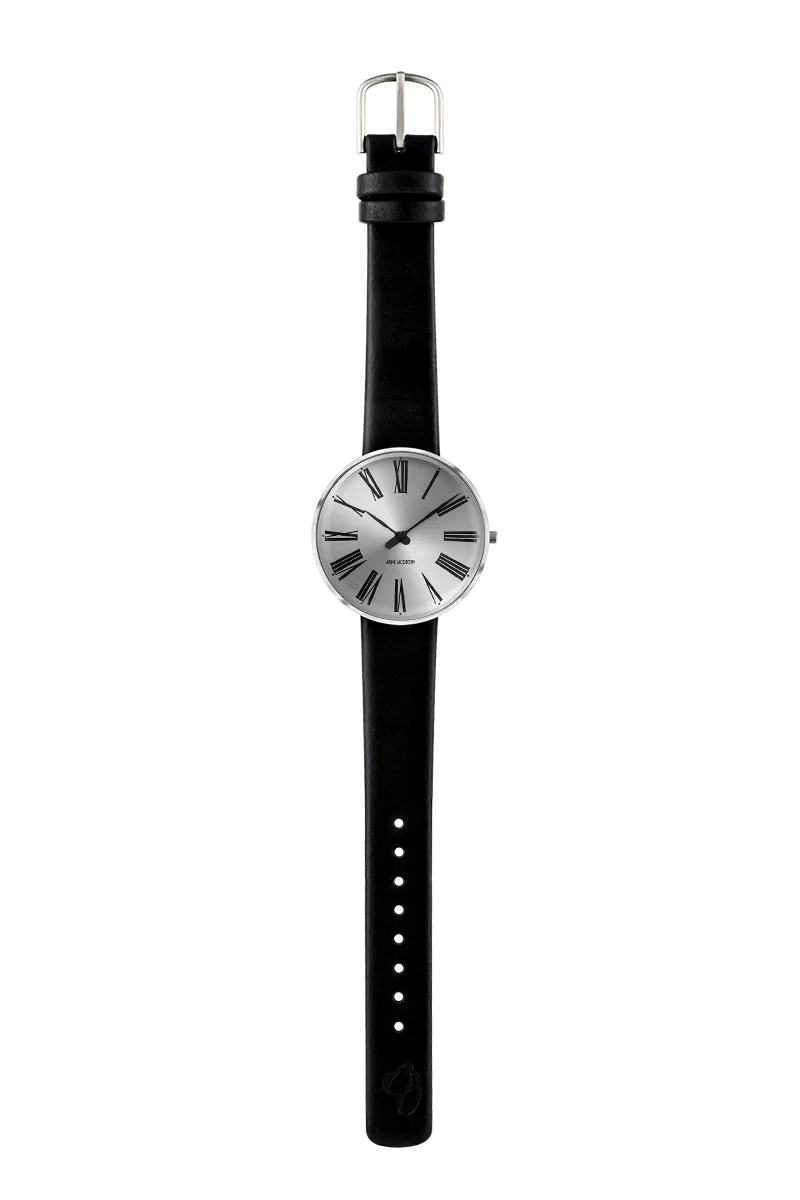 Arne Jacobsen Roman Sunray Silver 34 mm 53309-1601P