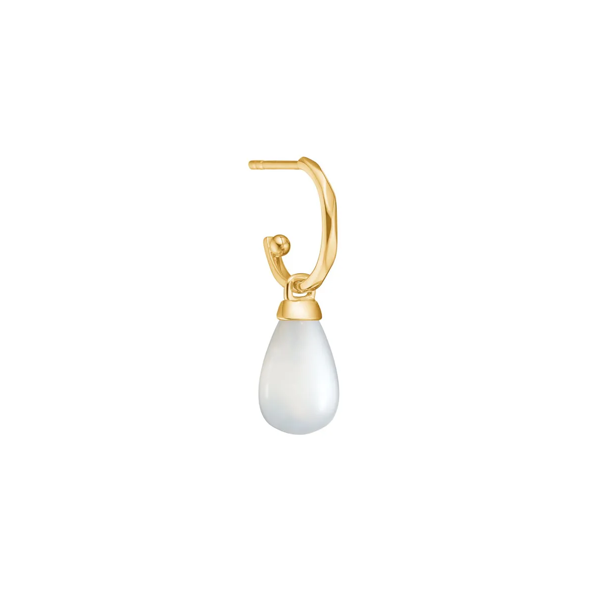 Carré 10-Karat charm med Månesten TLH 4395 MO 1pc.