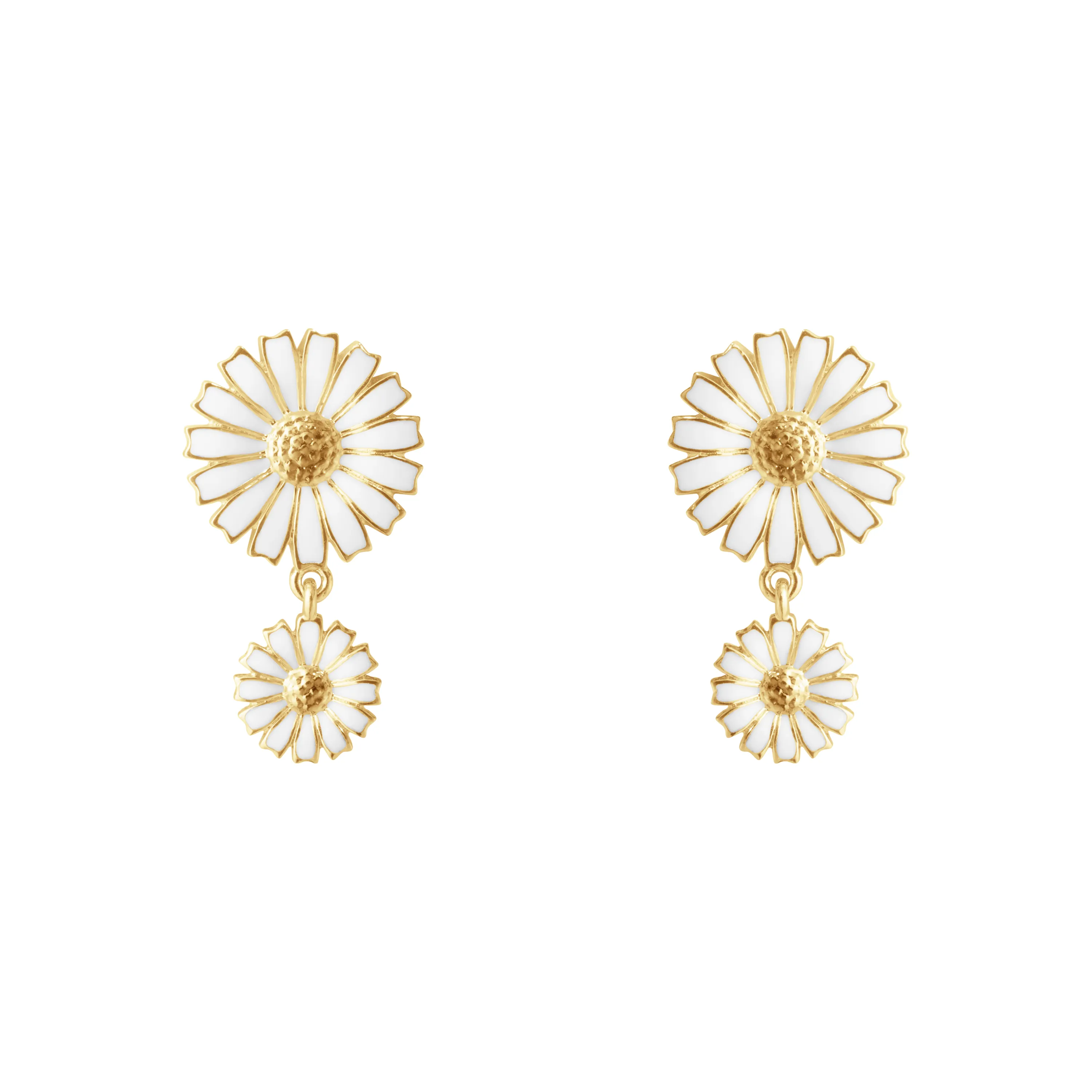 Georg Jensen Daisy Dobbelte Øreringe Forgyldt 20001670