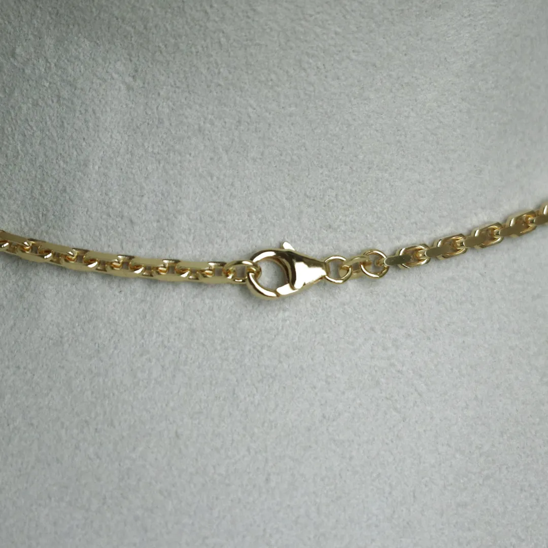 BNH Anker Facet Kæder 8 kt Guld 1,0 mm
