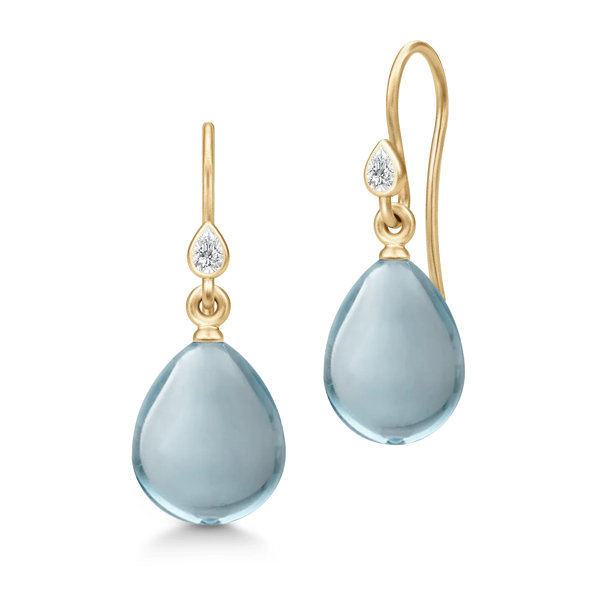 Julie Sandlau Prima Ballerina Øreringe Ocean Blue HKS548GDOBCRCZ