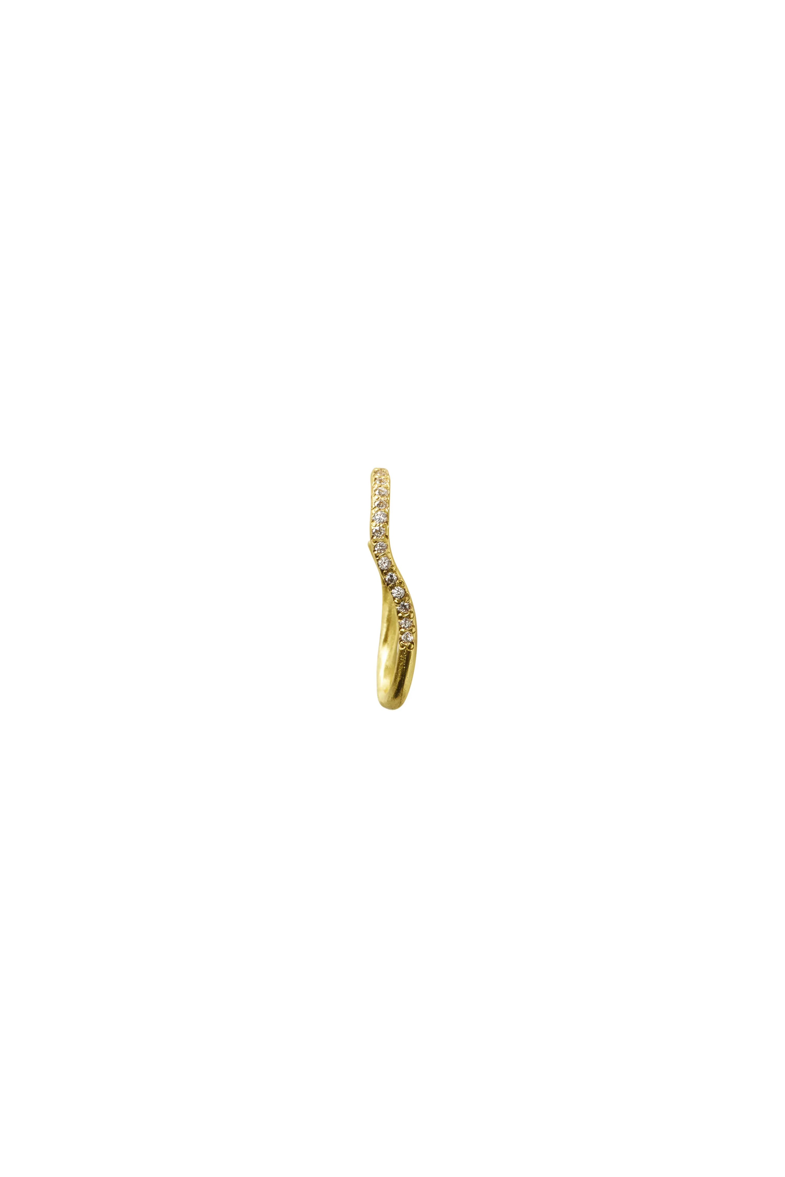ELHANATI Wavy Diamond Hoop Small ELH/HP/20015