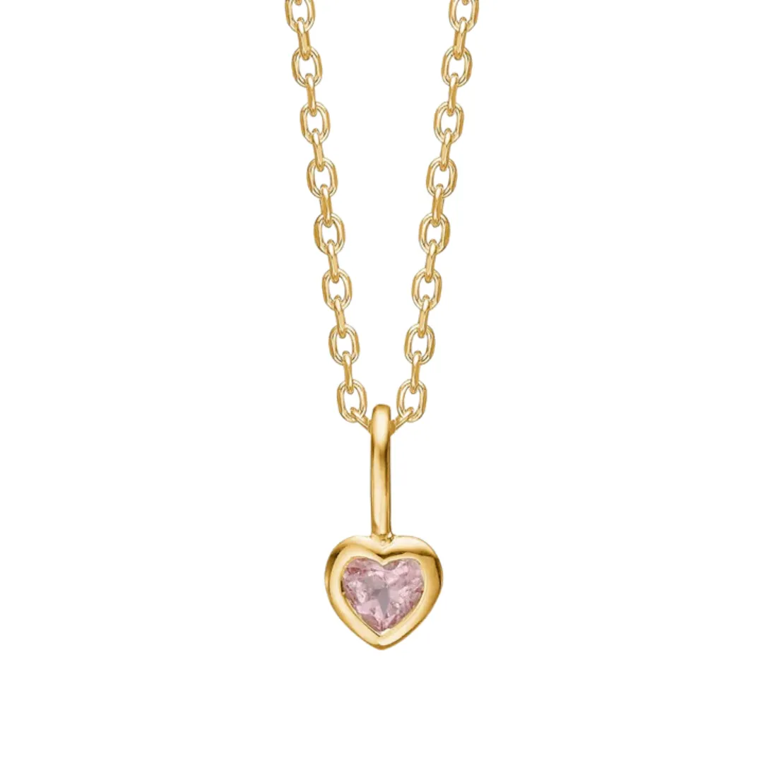Carré 10 Karat Love Vedhæng Med Turmalin TL 4475 TR 3
