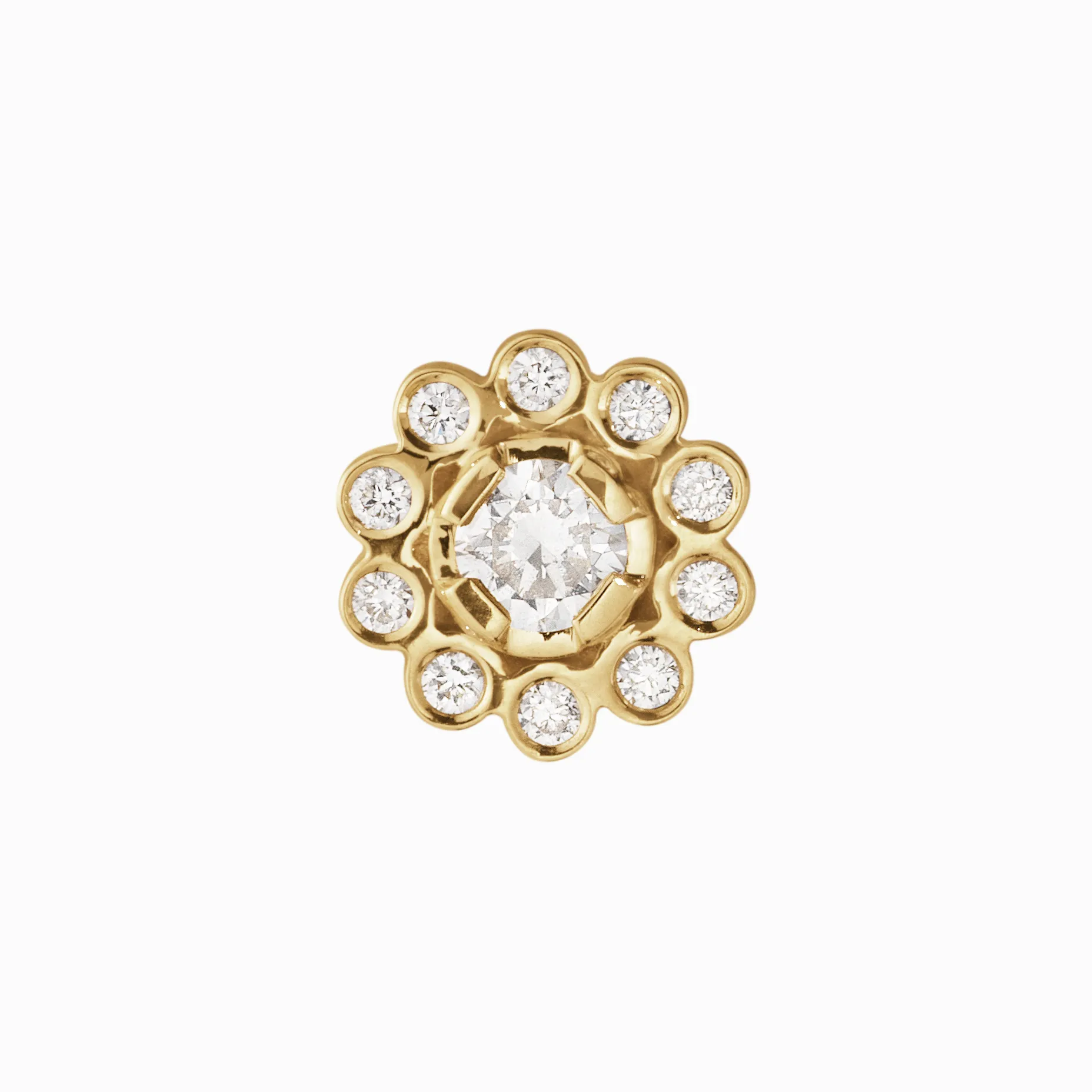 Sophie Bille Brahe Soleil de Fleur Ørering EA23_FLRB30_WH