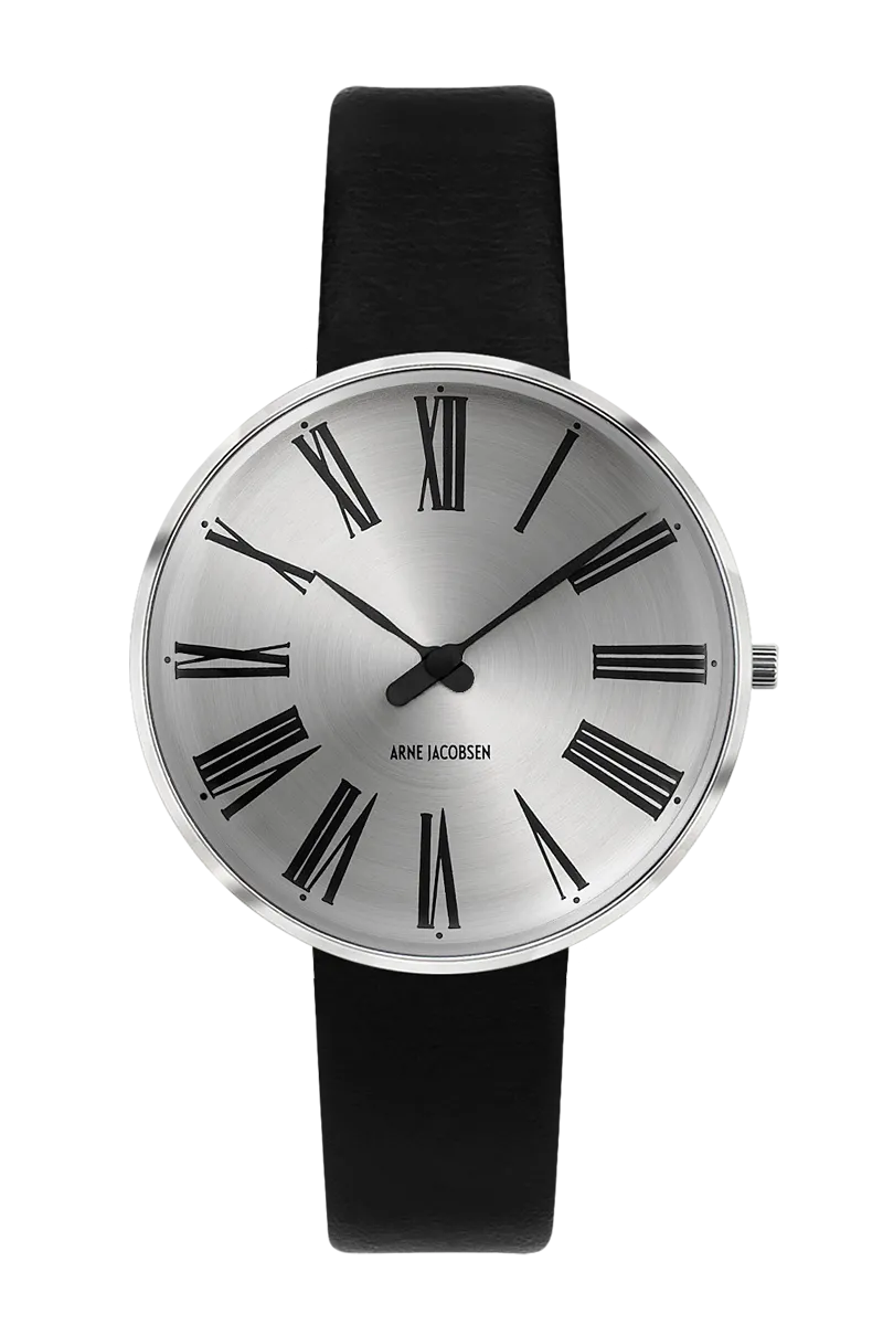 Arne Jacobsen Roman Sunray Silver 34 mm 53309-1601P