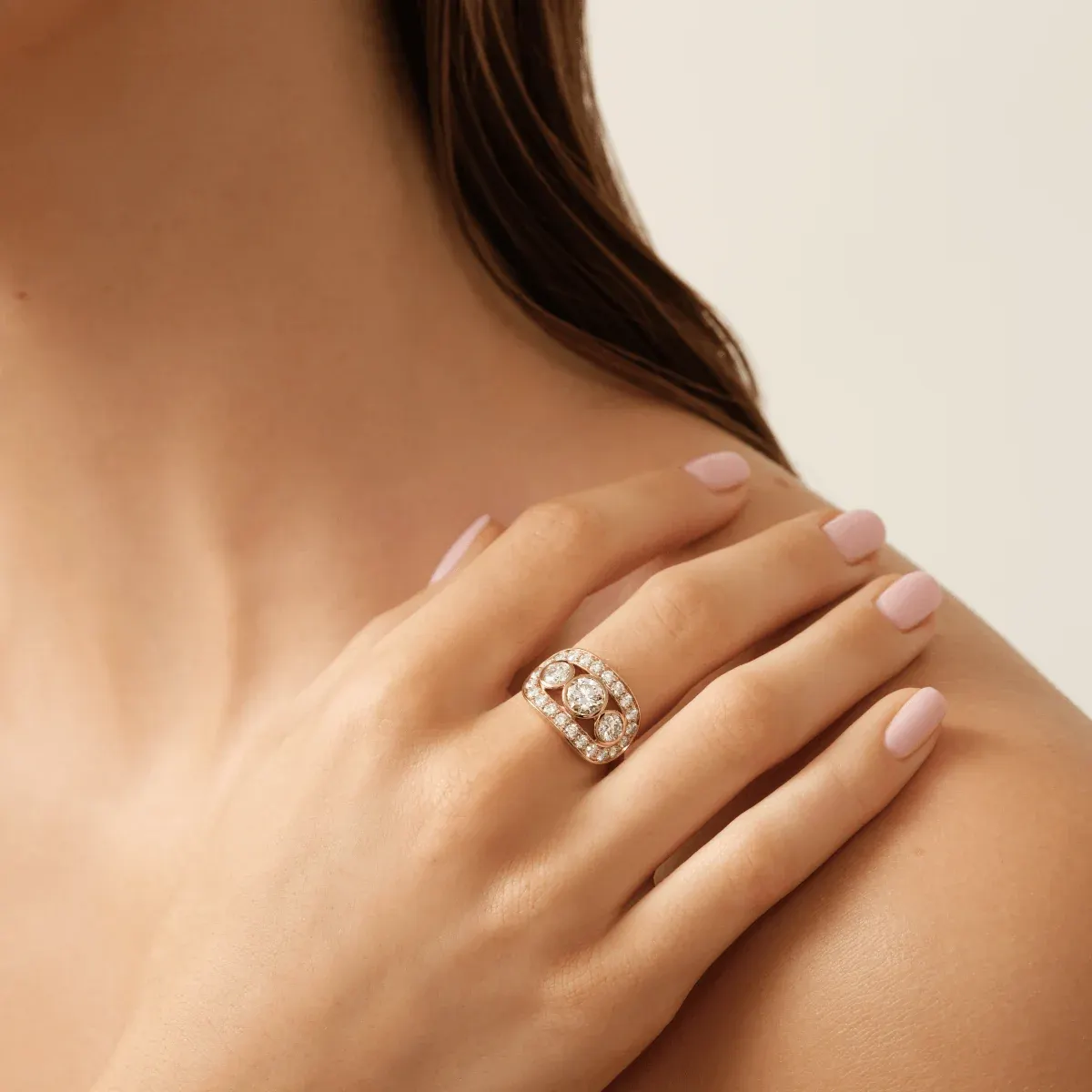 Julie Sandlau Heritage Trio Ring YG-RI341